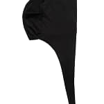 Tesettür Bone Bağcıklı Likralı Siyah