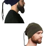 2 Adet Polar İpli Bere ve Boyunluk Lacivert Yeşil